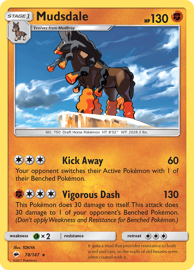 Mudsdale Burning Shadows card