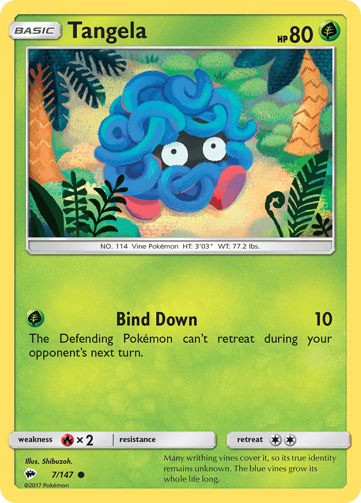 Tangela Burning Shadows card