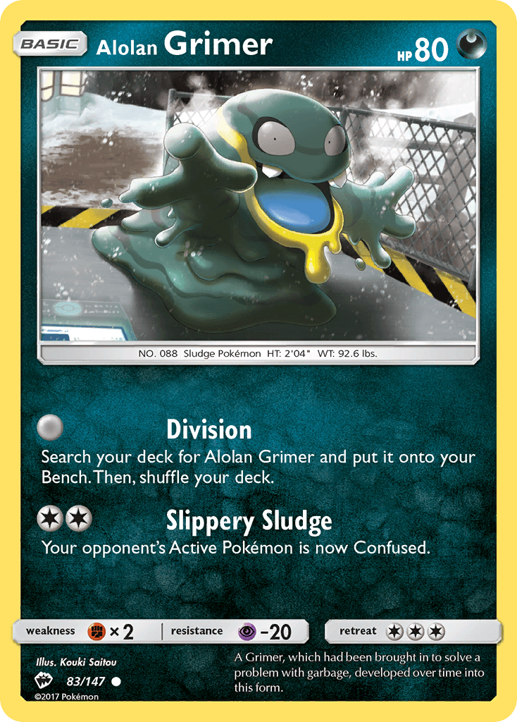 Alolan Grimer Burning Shadows card