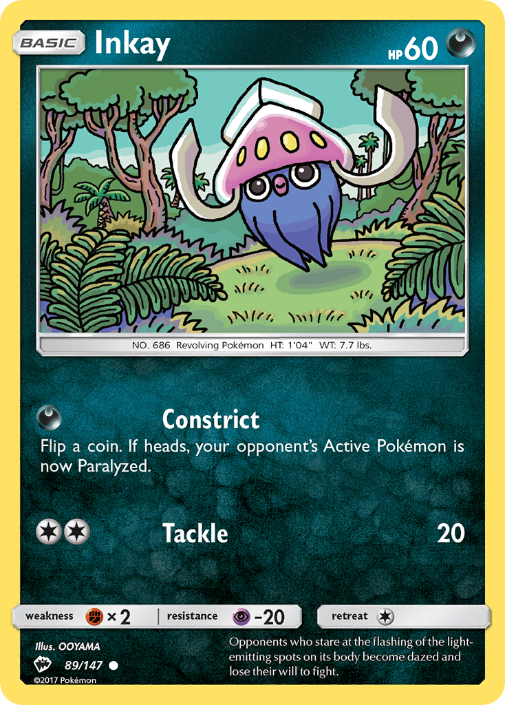 Inkay Burning Shadows card