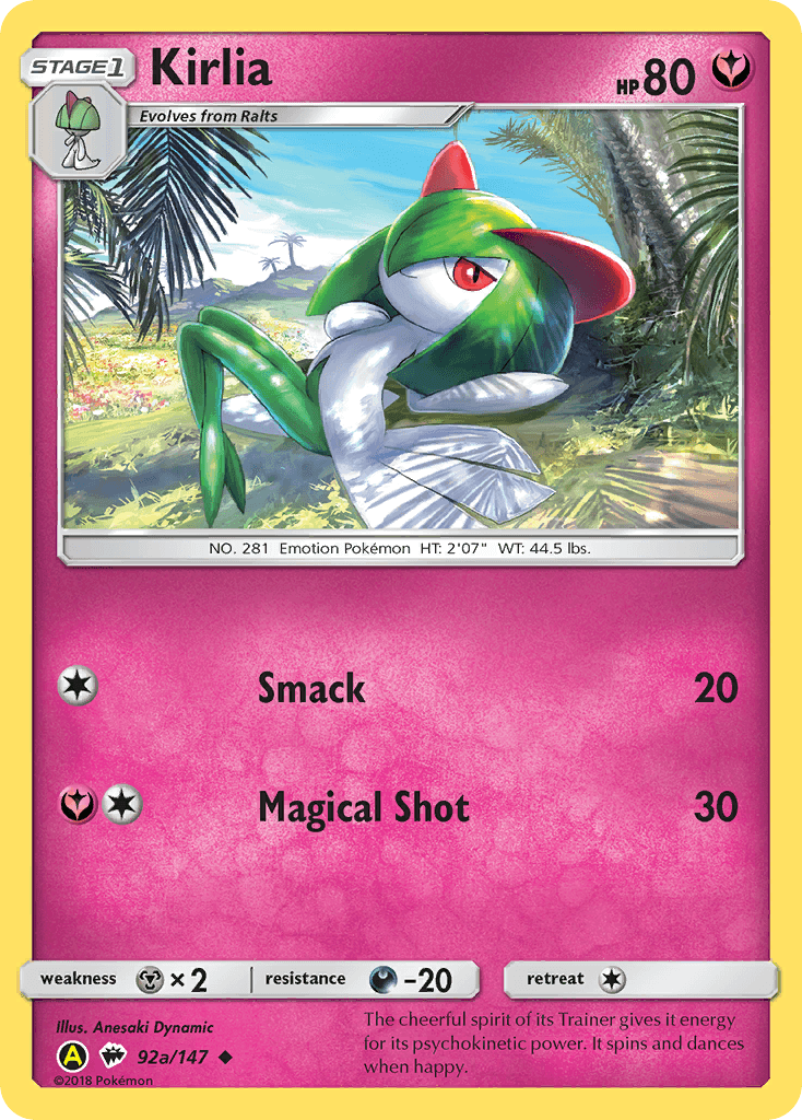 Kirlia Burning Shadows card