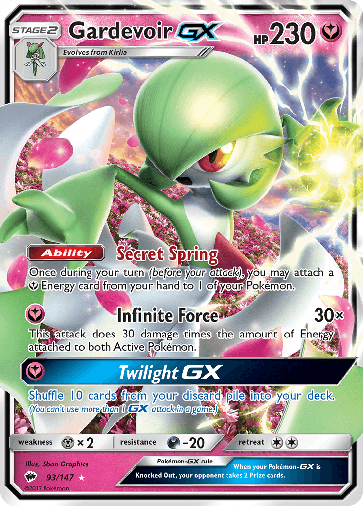 Gardevoir-GX Burning Shadows card