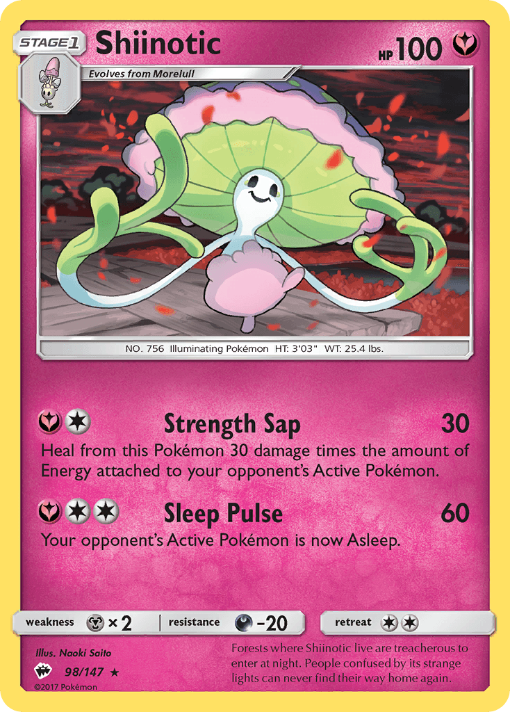Shiinotic Burning Shadows card