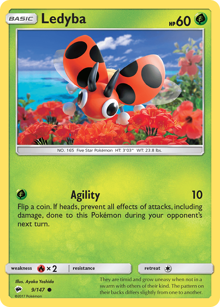 Ledyba Burning Shadows card