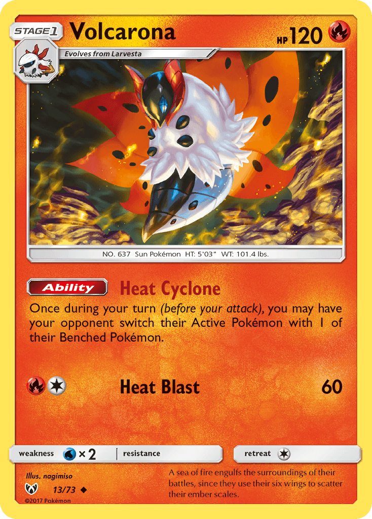 Volcarona Shining Legends card