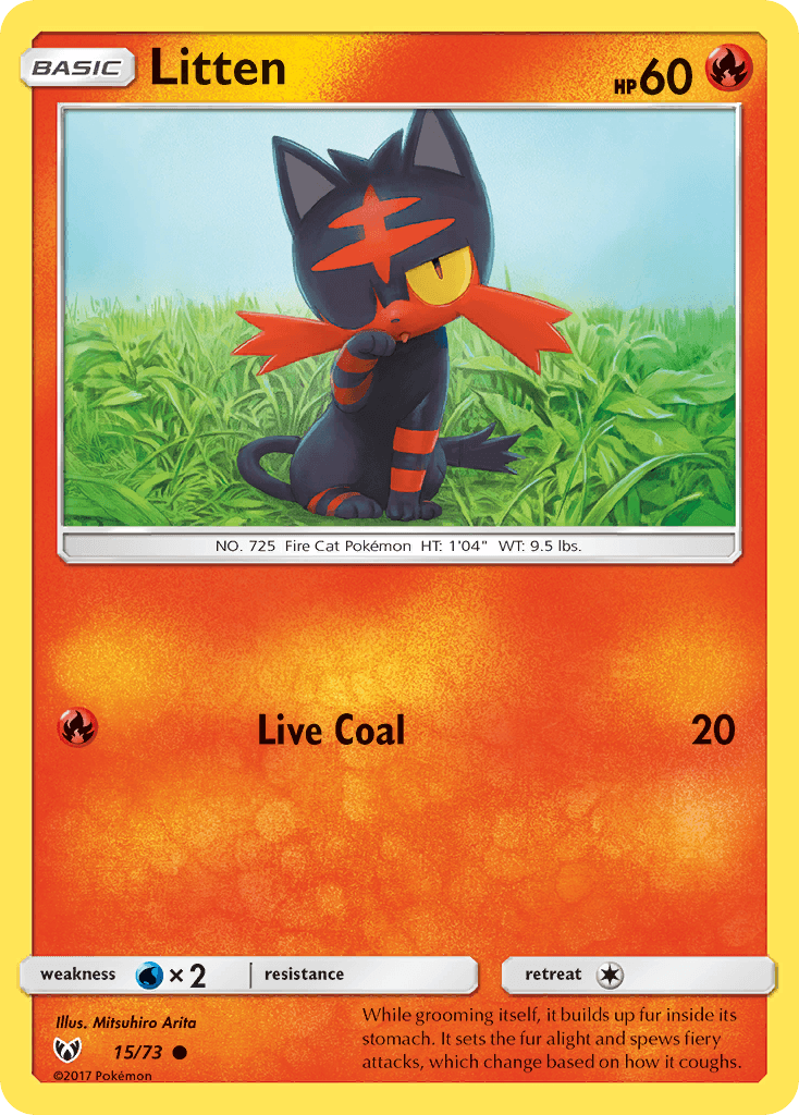 Litten Shining Legends card