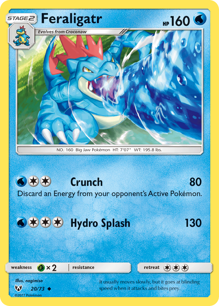 Feraligatr Shining Legends card