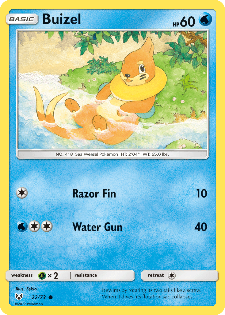 Buizel Shining Legends card