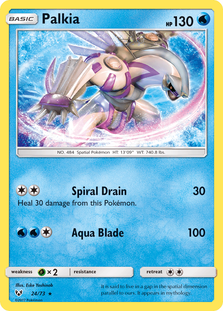 Palkia Shining Legends card