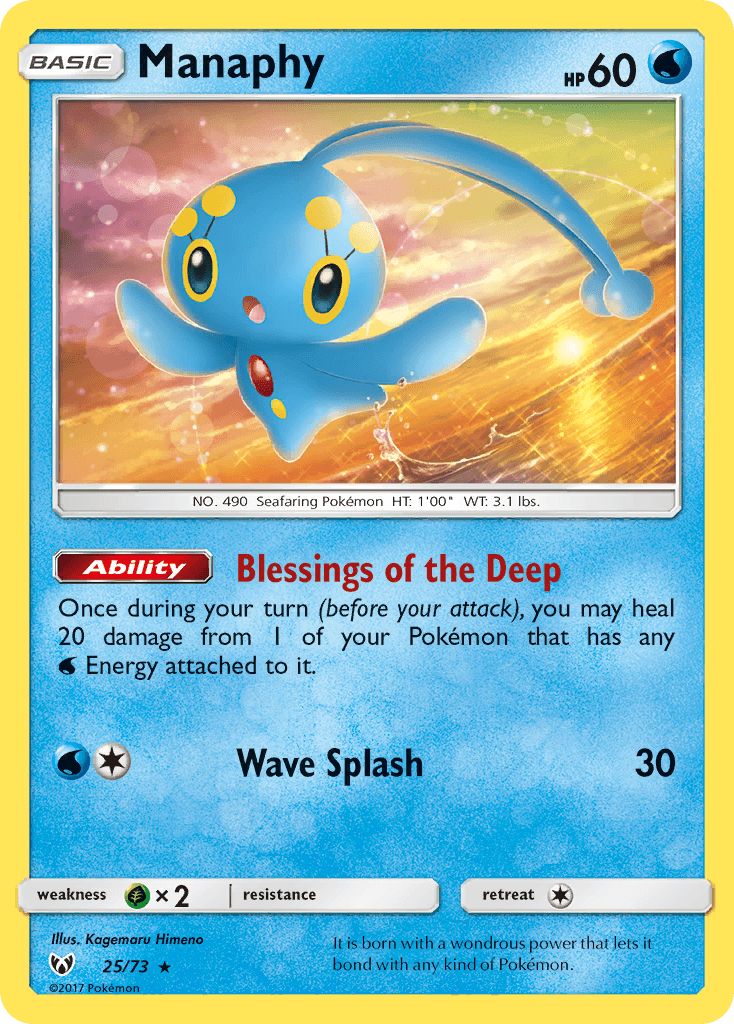 Manaphy Shining Legends card