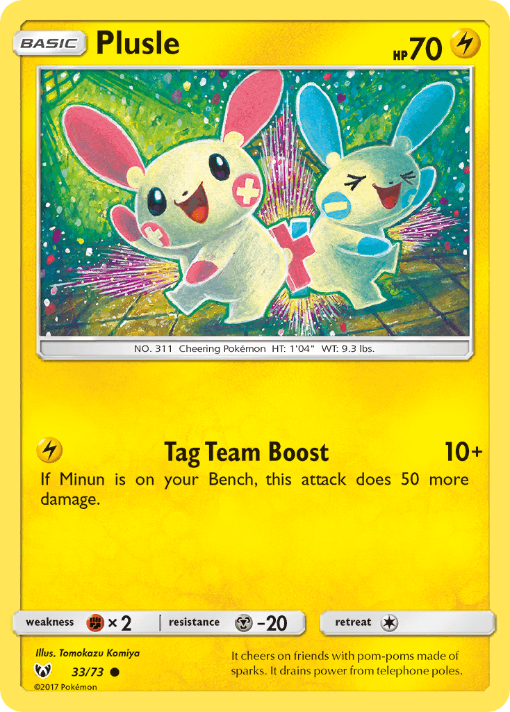 Plusle Shining Legends card