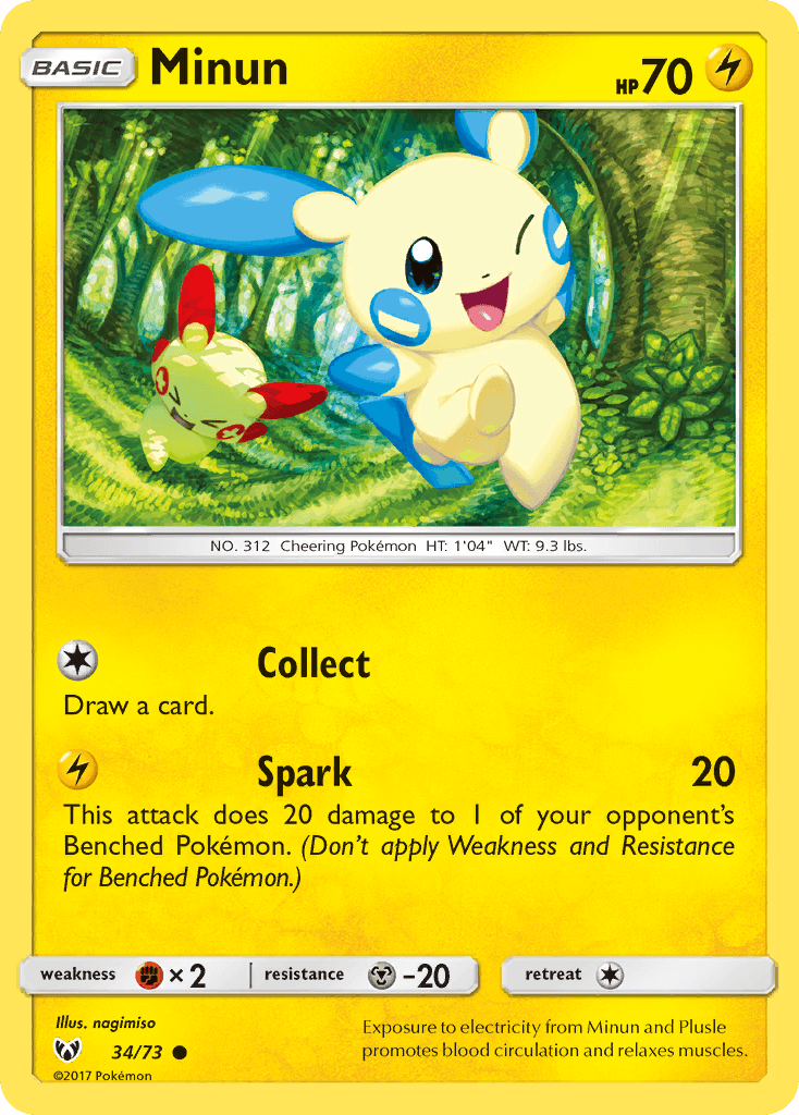 Minun Shining Legends card