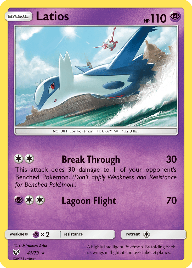 Latios Shining Legends card