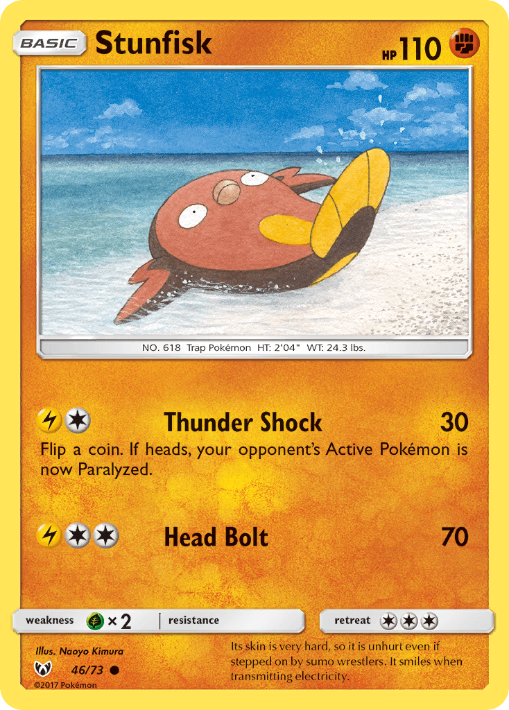Stunfisk Shining Legends card