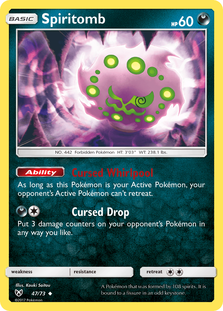 Spiritomb Shining Legends card