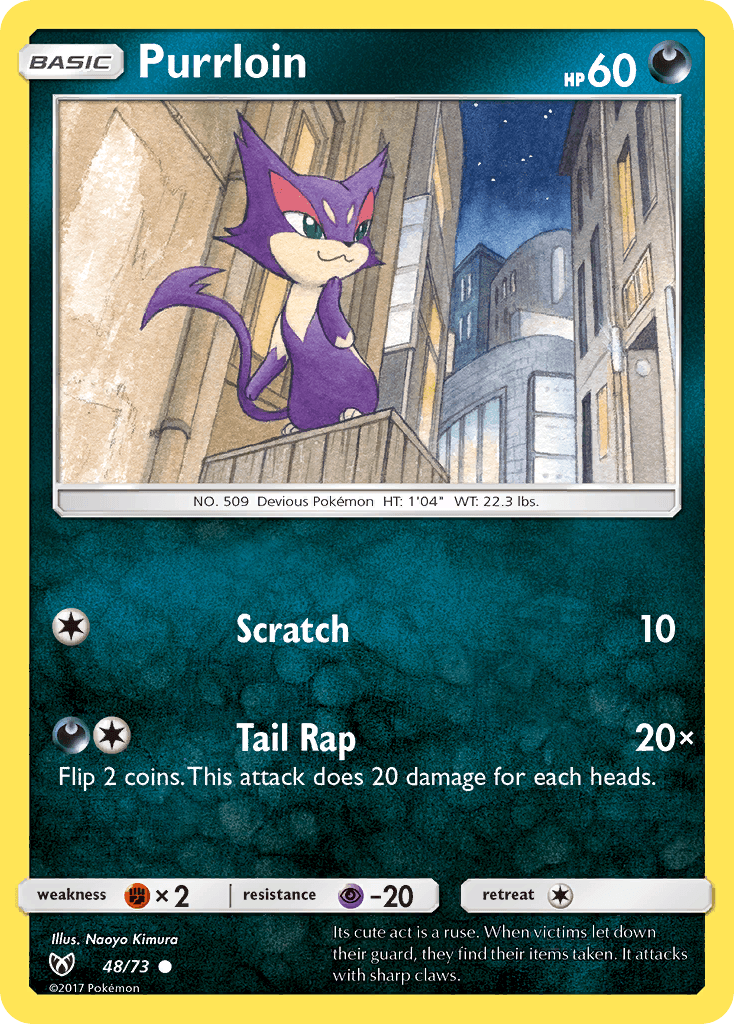 Purrloin Shining Legends card