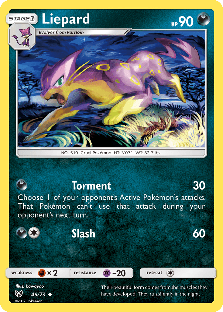 Liepard Shining Legends card