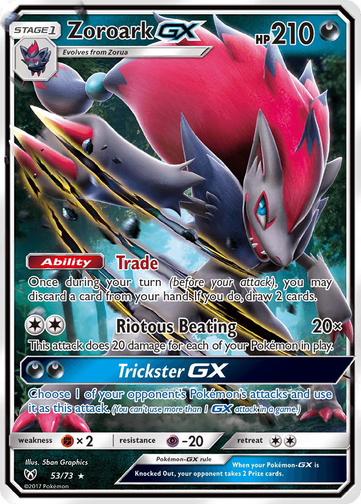 Zoroark-GX Shining Legends card