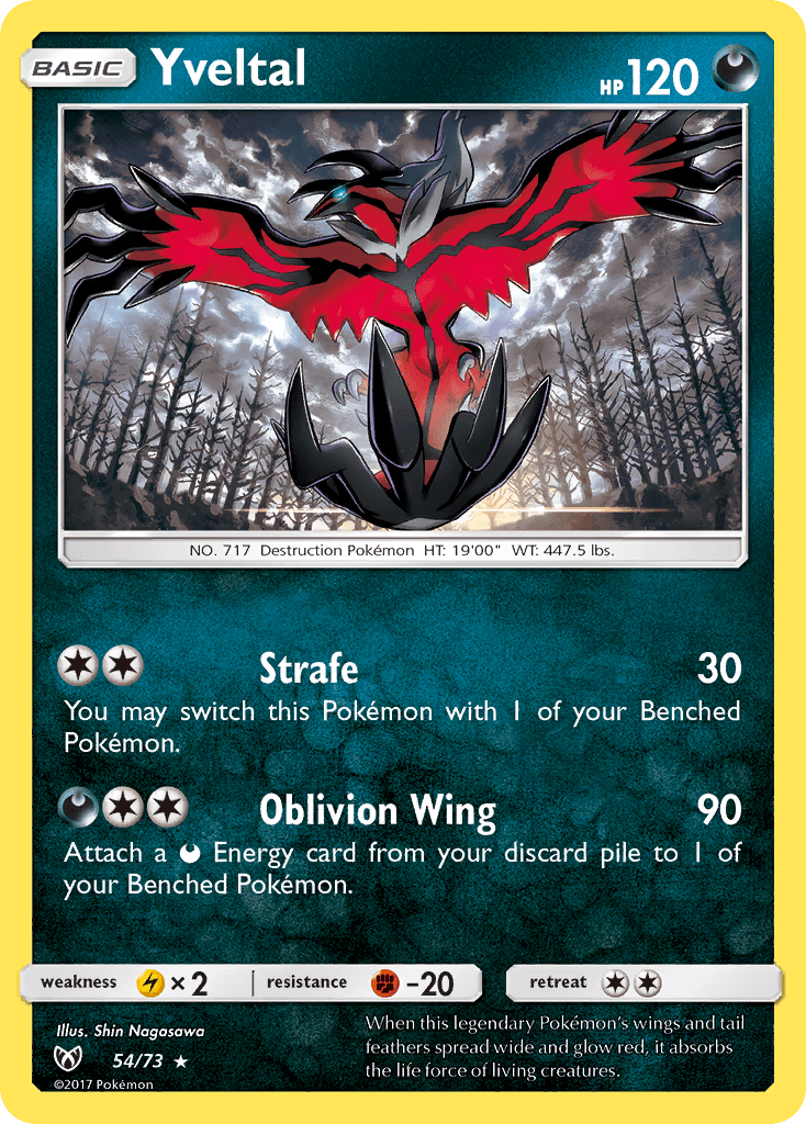 Yveltal Shining Legends card