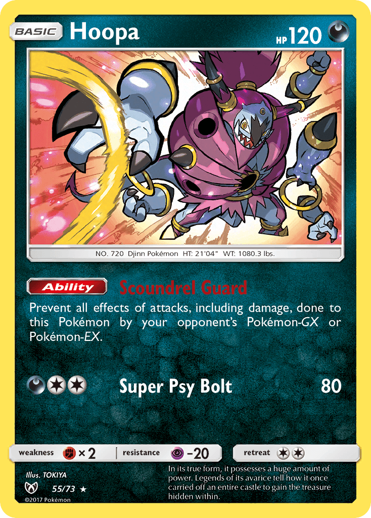 Hoopa Shining Legends card