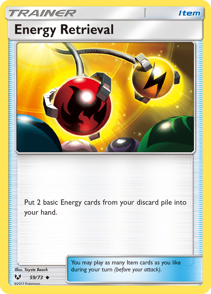 Energy Retrieval Shining Legends card