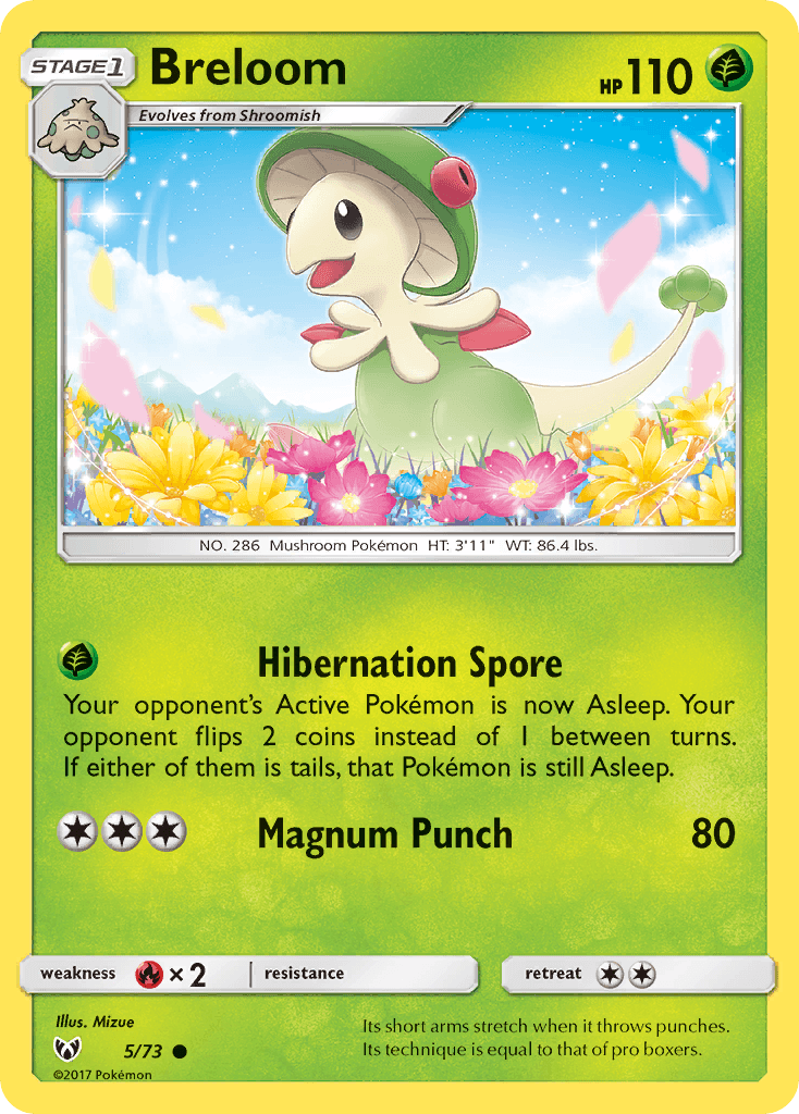 Breloom Shining Legends card