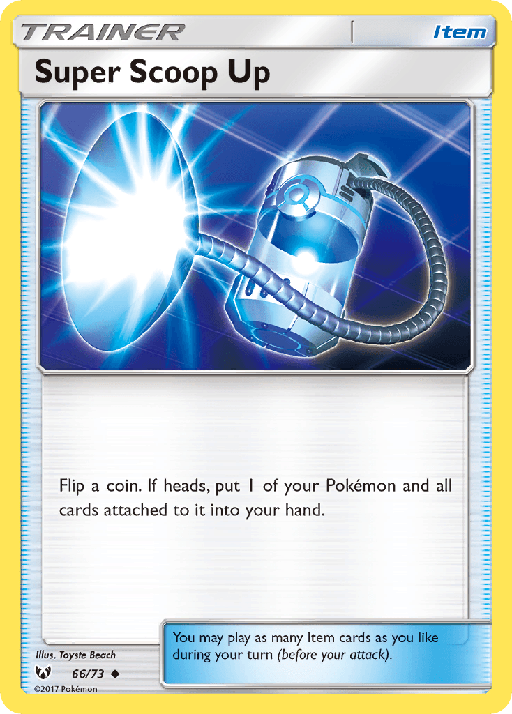 Super Scoop Up Shining Legends card