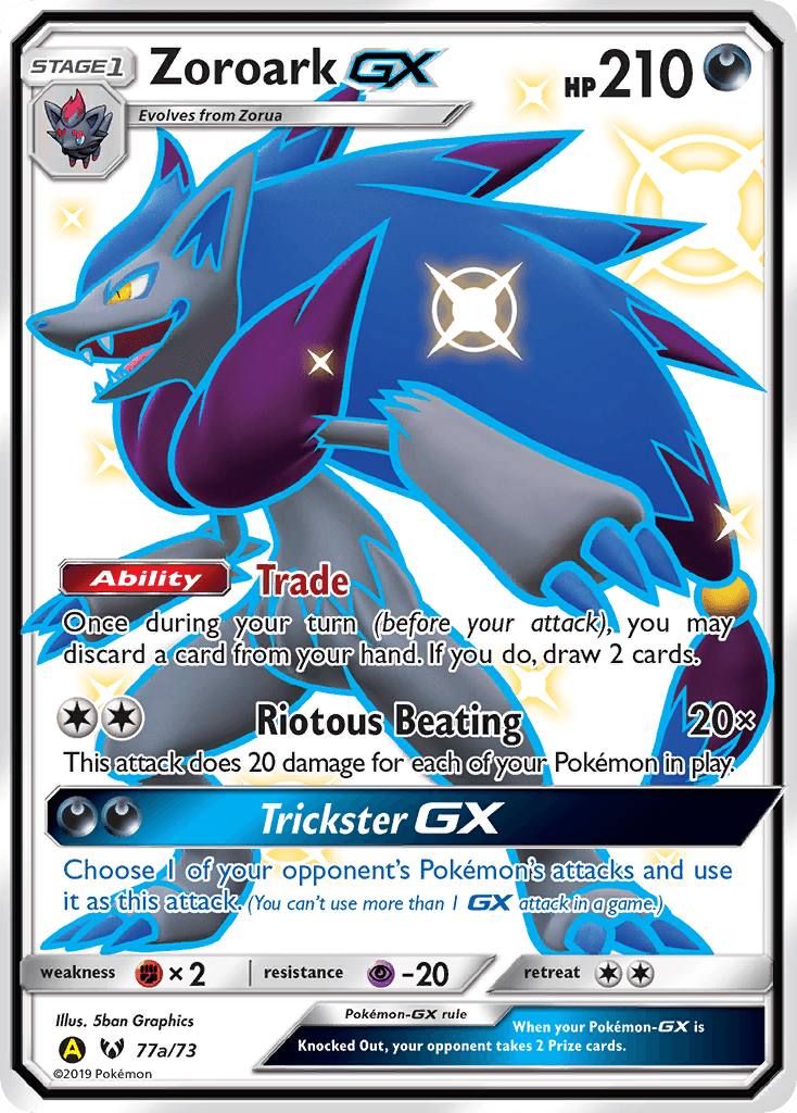 Zoroark-GX Shining Legends card