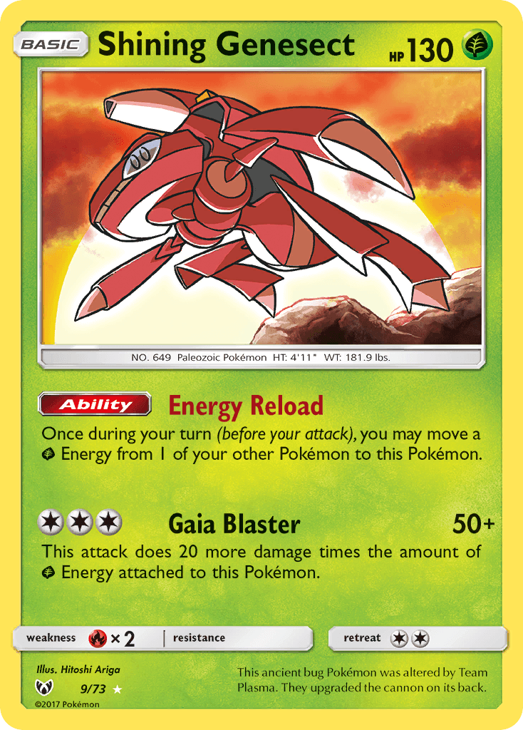 Shining Genesect Shining Legends card