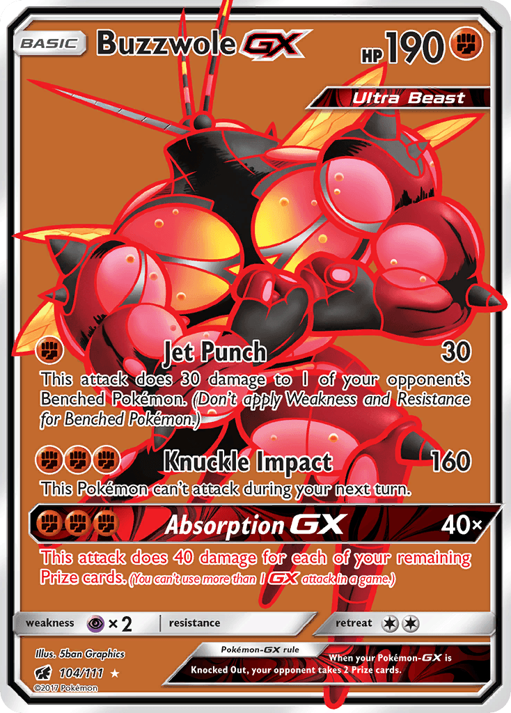 Buzzwole-GX Crimson Invasion card