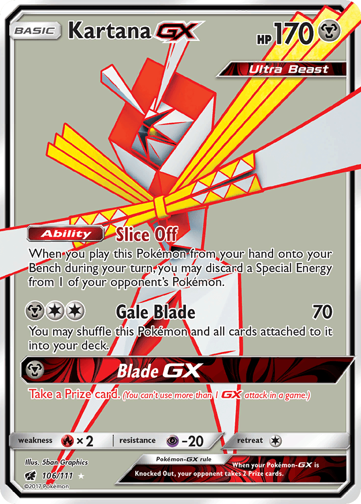 Kartana-GX Crimson Invasion card