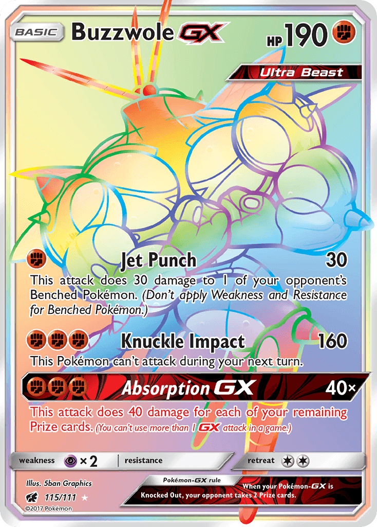 Buzzwole-GX Crimson Invasion card