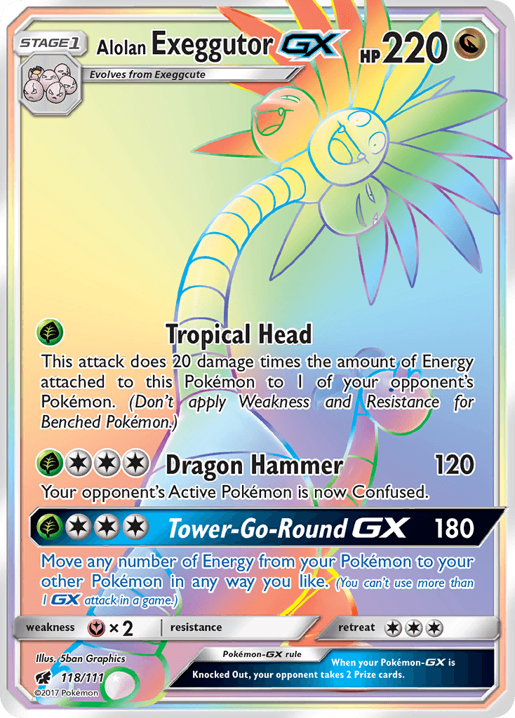 Alolan Exeggutor-GX Crimson Invasion card