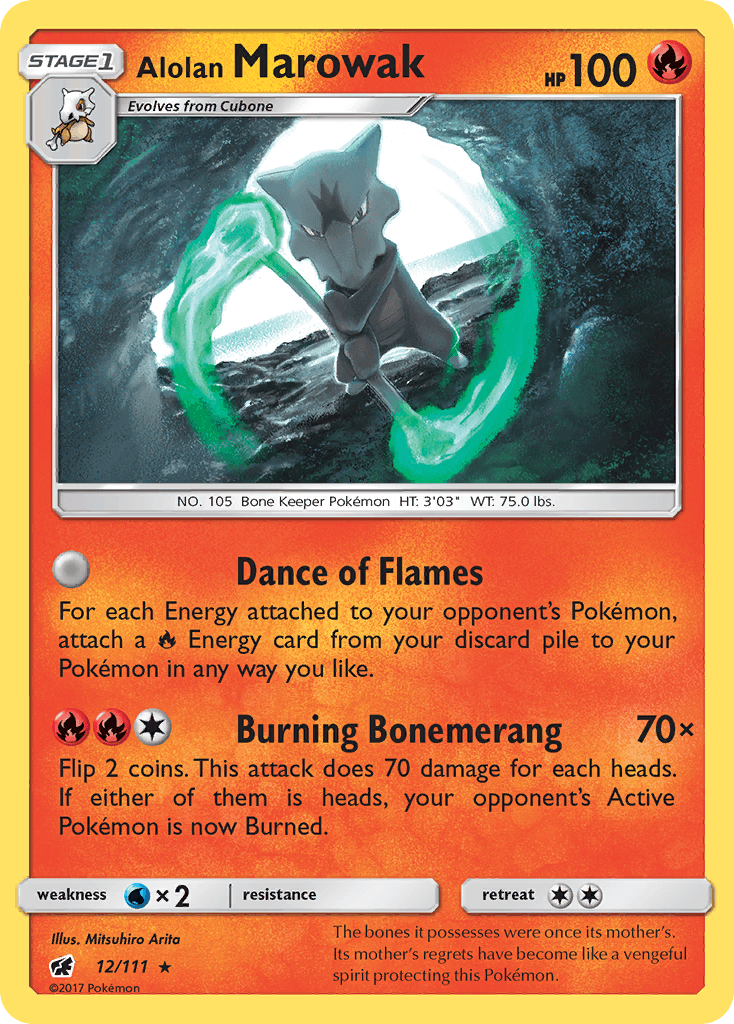 Alolan Marowak Crimson Invasion card