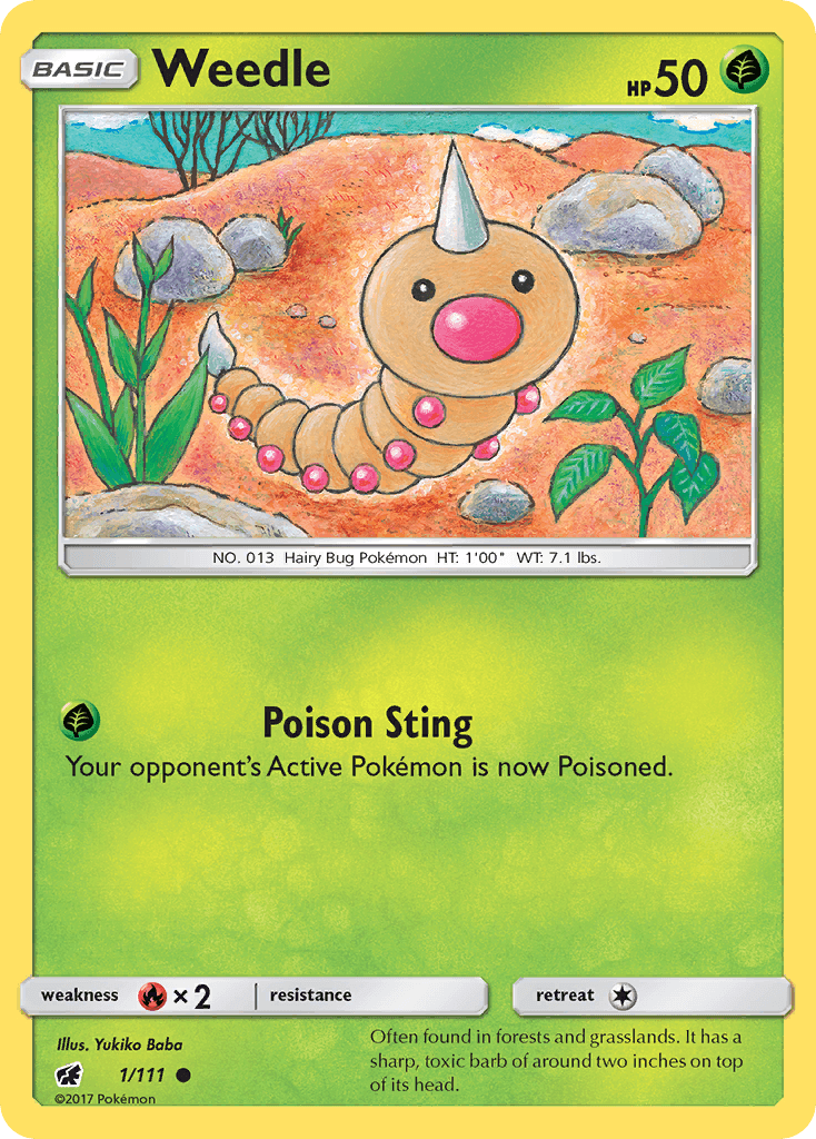 Weedle Crimson Invasion card