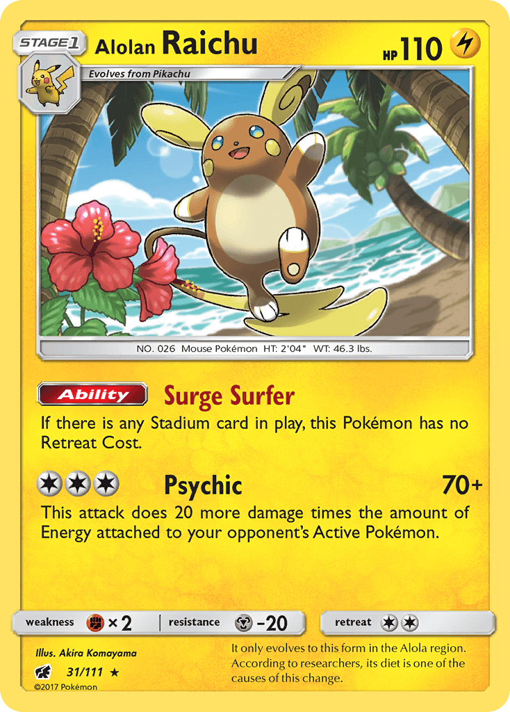 Alolan Raichu Crimson Invasion card