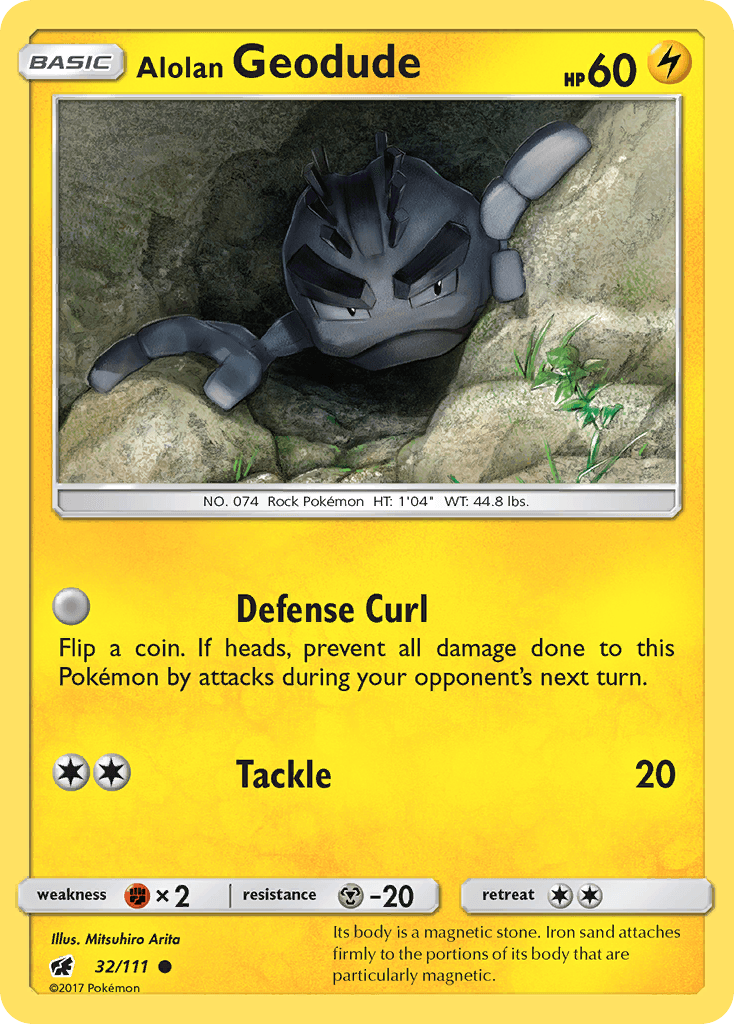 Alolan Geodude Crimson Invasion card