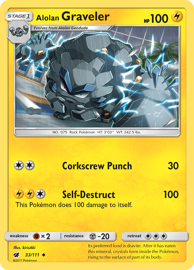 Alolan Graveler Crimson Invasion card