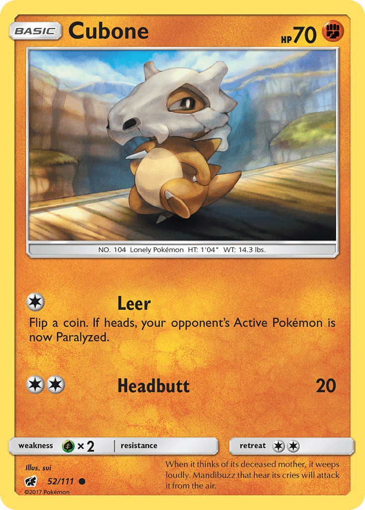 Cubone Crimson Invasion card