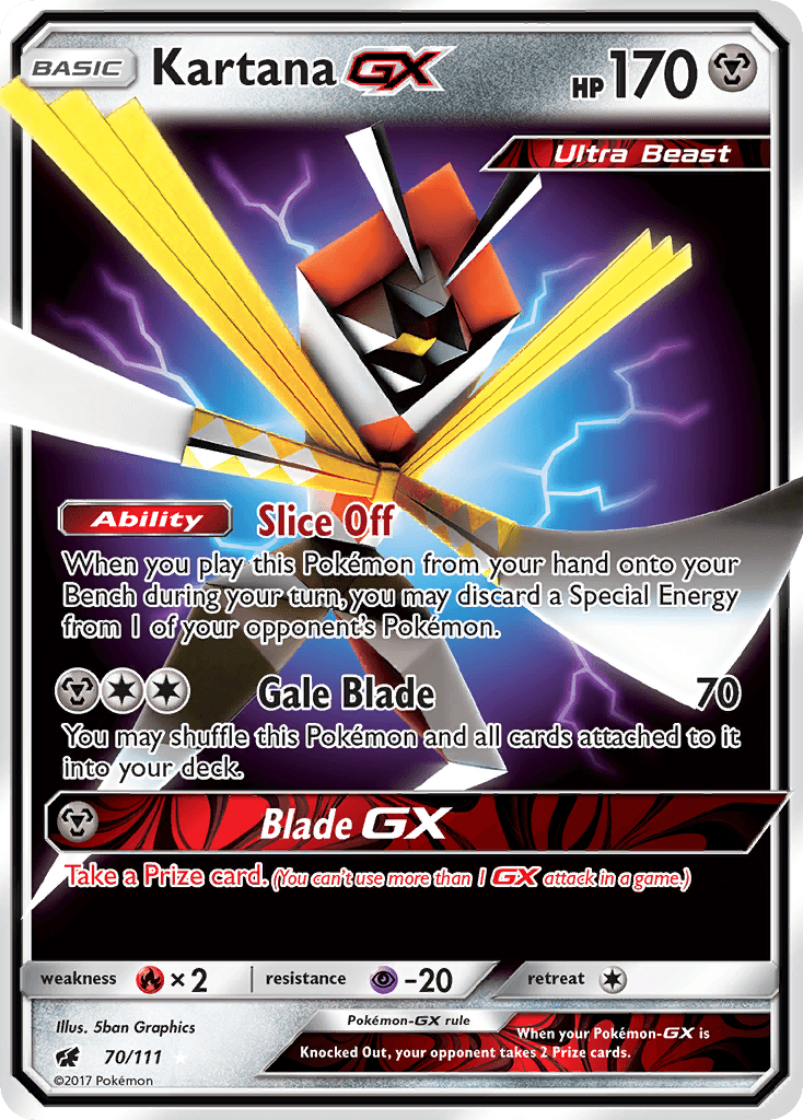 Kartana-GX Crimson Invasion card