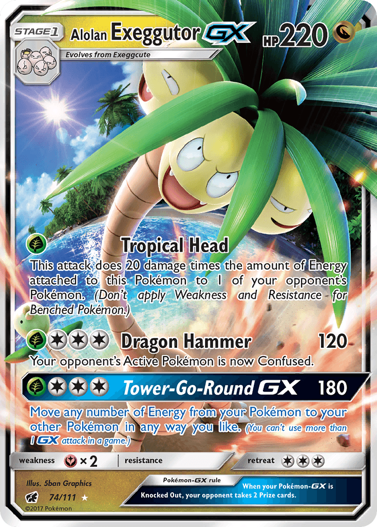 Alolan Exeggutor-GX Crimson Invasion card