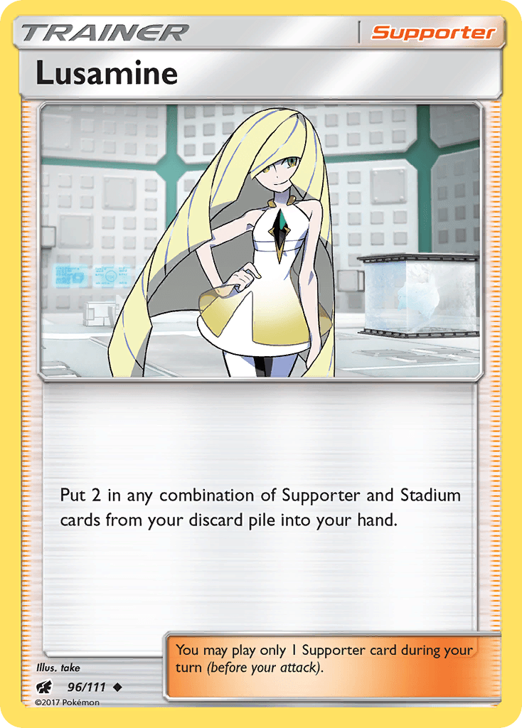Lusamine Crimson Invasion card