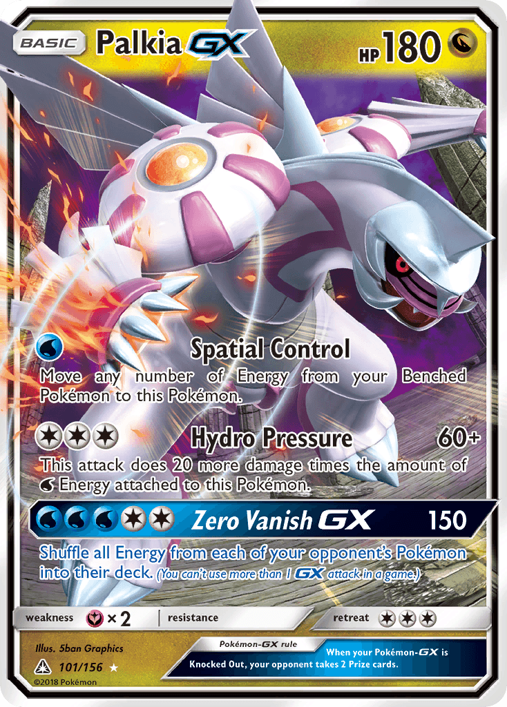 Palkia-GX Ultra Prism card