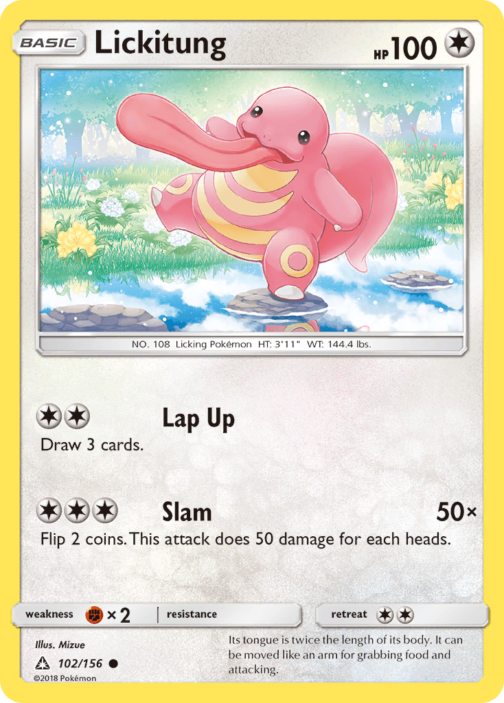 Lickitung Ultra Prism card