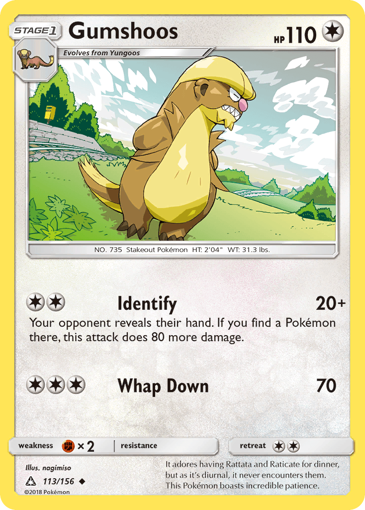 Gumshoos Ultra Prism card