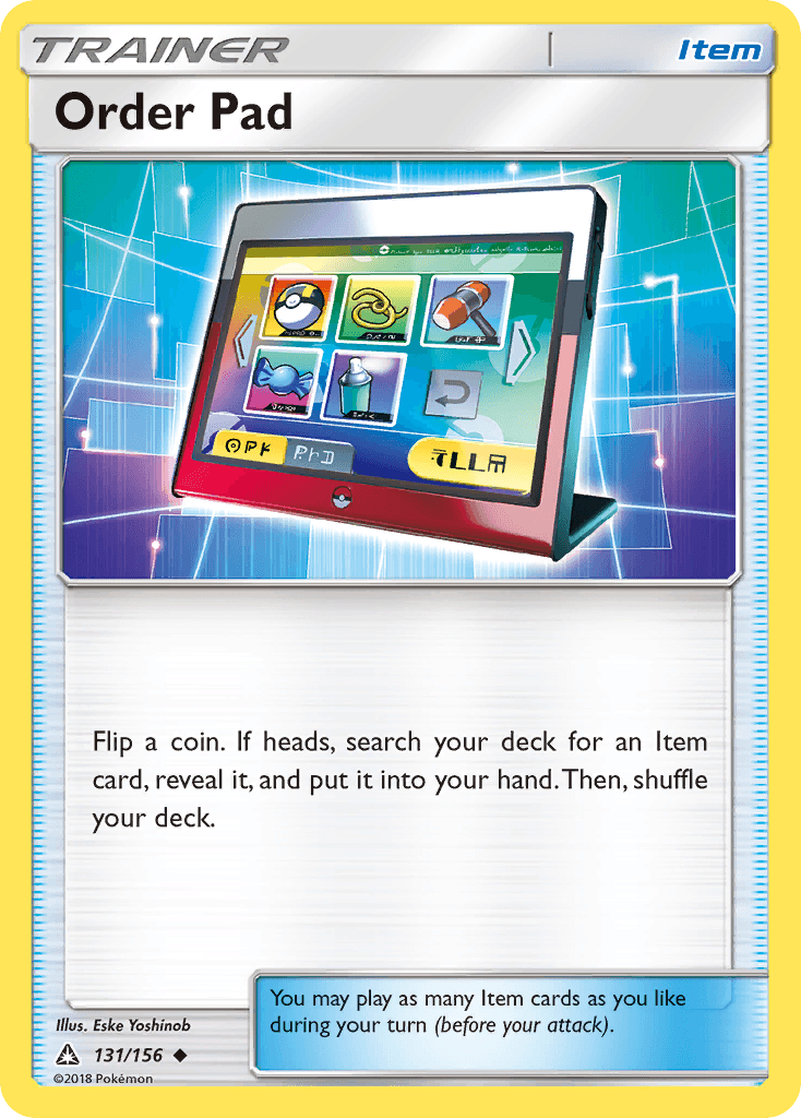 Order Pad Ultra Prism card