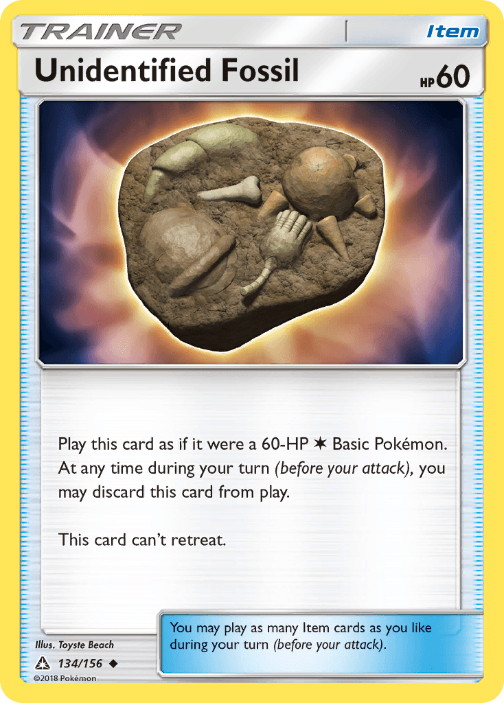 Unidentified Fossil Ultra Prism card