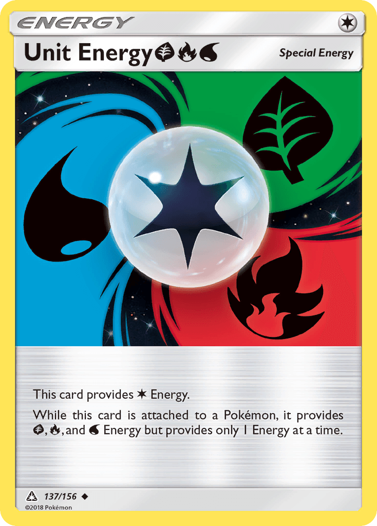 Unit Energy GrassFireWater Ultra Prism card