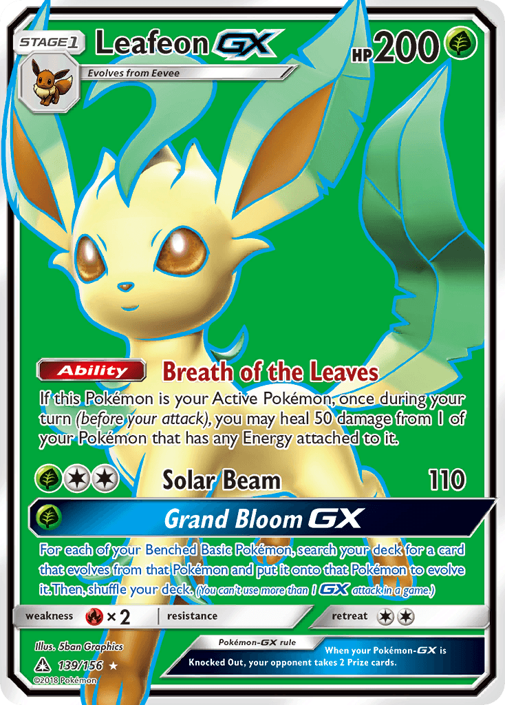 Leafeon-GX Ultra Prism card