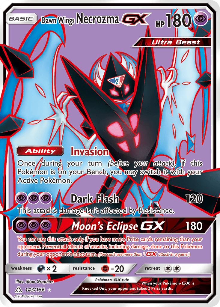 Dawn Wings Necrozma-GX Ultra Prism card
